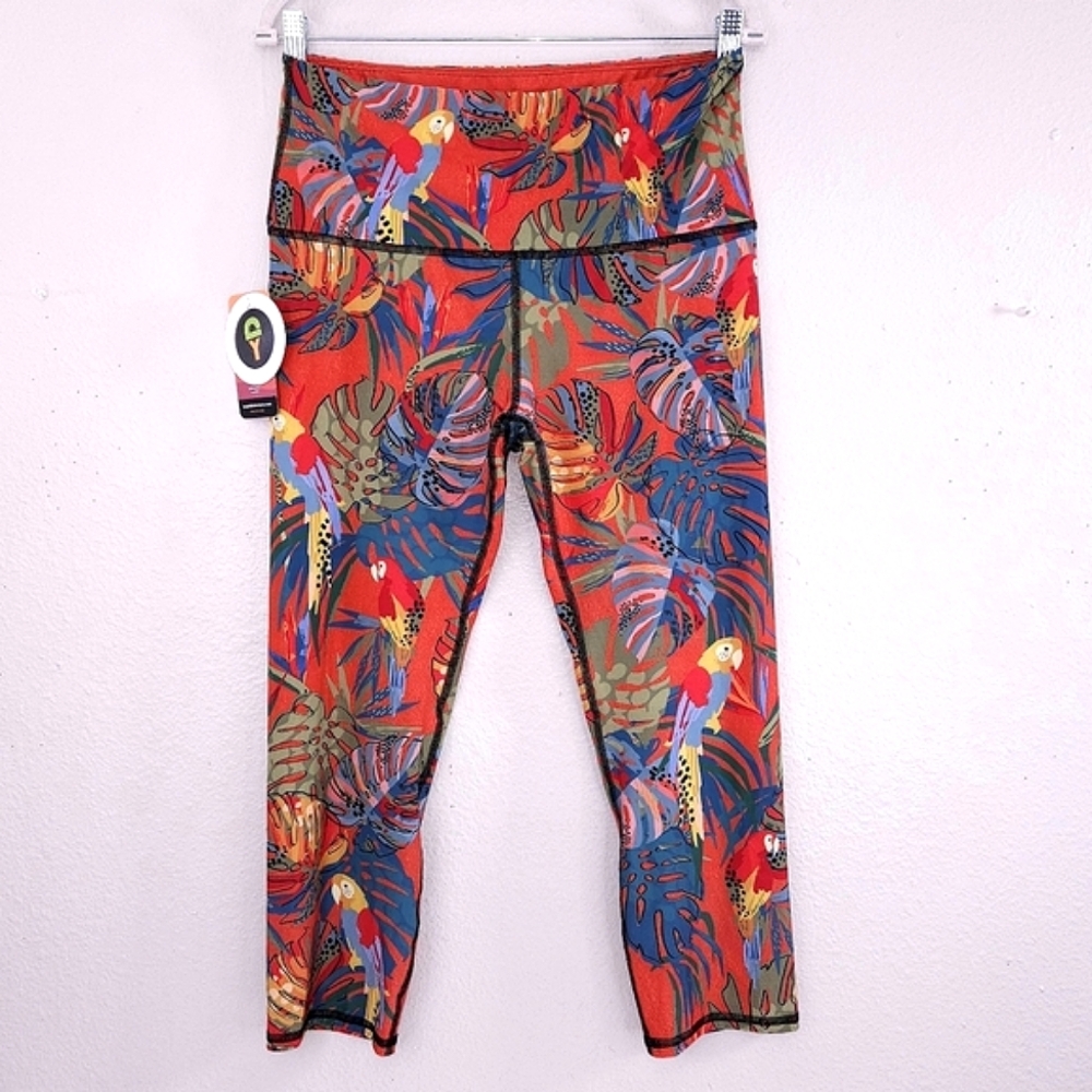 YOGA DEMOCRACY High-Rise Crop Leggings XL Eco Friendly